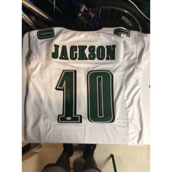 Desean Jackson Autograph Signed Philadelphia Eagles White Custom Jersey PSA - Picture 1 of 5